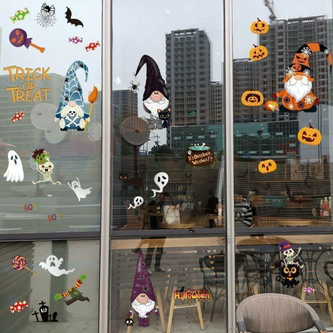 [ sale ] Halloween sticker {D set } seal large amount window glass 