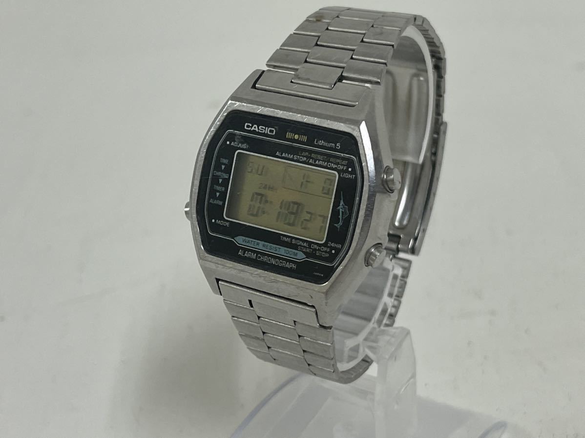 管915141 電池交換済み CASIO カシオ クオーツ 腕時計 H101 アラーム クロノグラフ ビンテージ _画像1