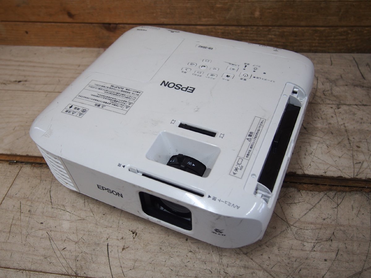 ☆【2H1003-12】 EPSON エプソン LCD PROJECTOR LCDプロジェクター H874D EB-2042 ライト点灯時間：56時間 ジャンク_画像8