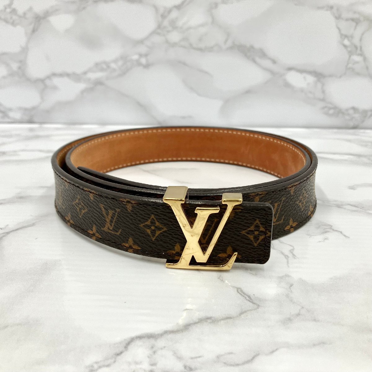 美品】LOUIS VUITTON ルイヴィトン モノグラム サンチュール ベルト LV
