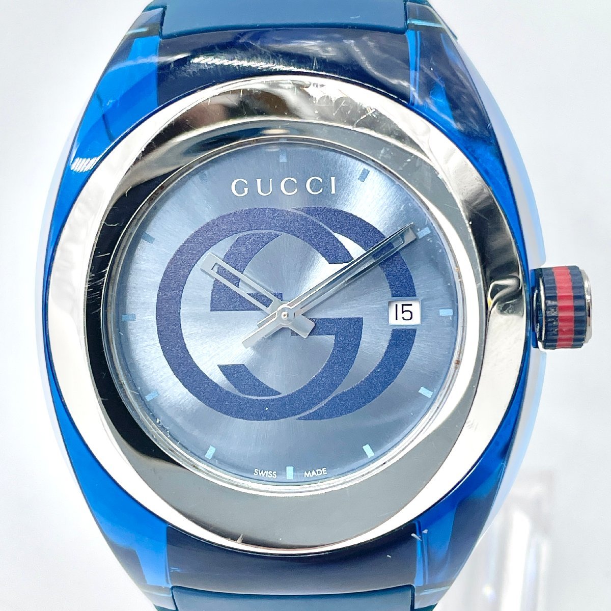 5-9-195【美品】GUCCI グッチ 137.1 シンク時計 腕時計 時計 clock