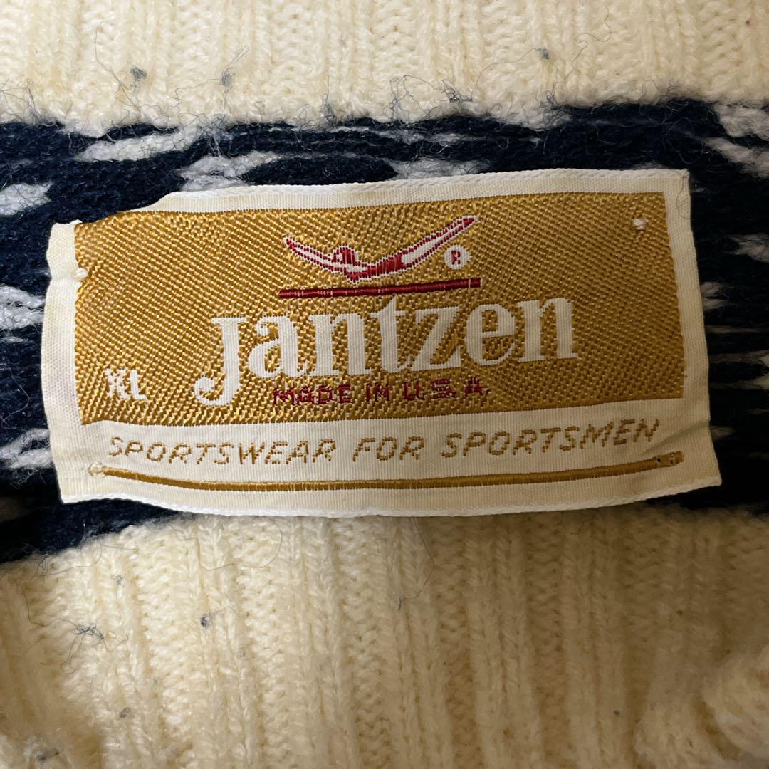 70's Jantzen ジャンセン USA製 アクリルニット XL ノルディック 70's Jantzen ジャンセン USA製 アクリルニット XL ノルディック