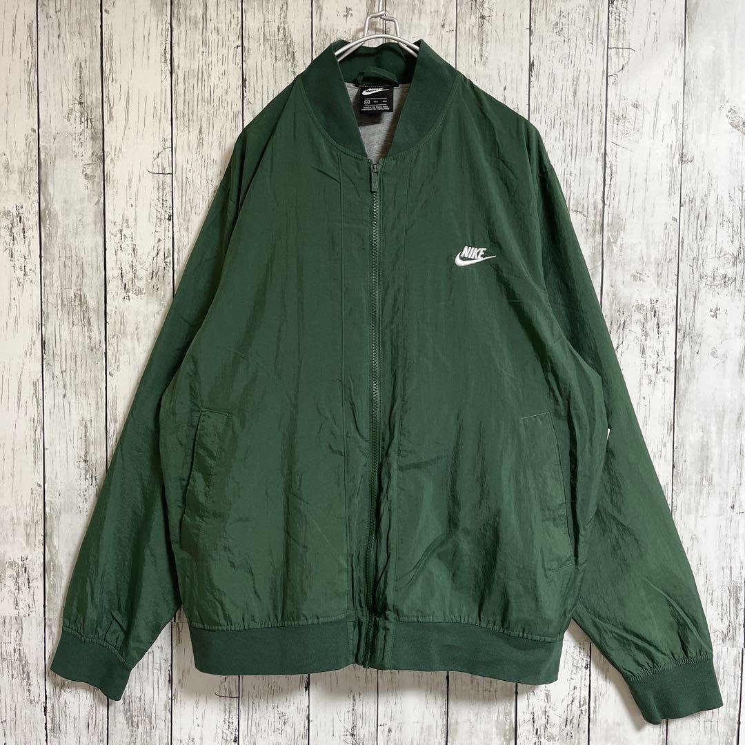 NIKE ナイキ ナイロンジャケット 2XL 緑 グリーン ワンポイント NIKE ナイキ ナイロンジャケット 2XL 緑 グリーン ワンポイント