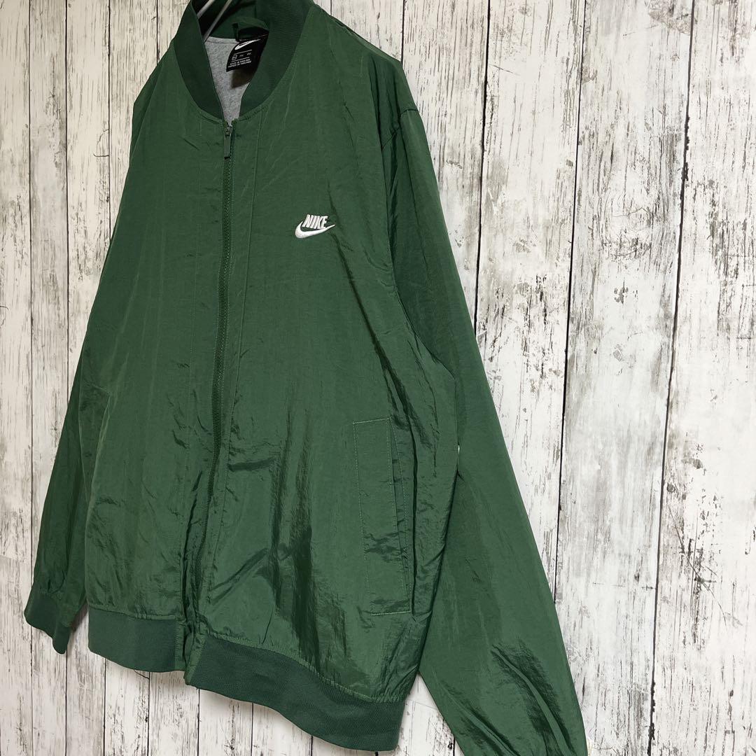 NIKE ナイキ ナイロンジャケット 2XL 緑 グリーン ワンポイント NIKE ナイキ ナイロンジャケット 2XL 緑 グリーン ワンポイント