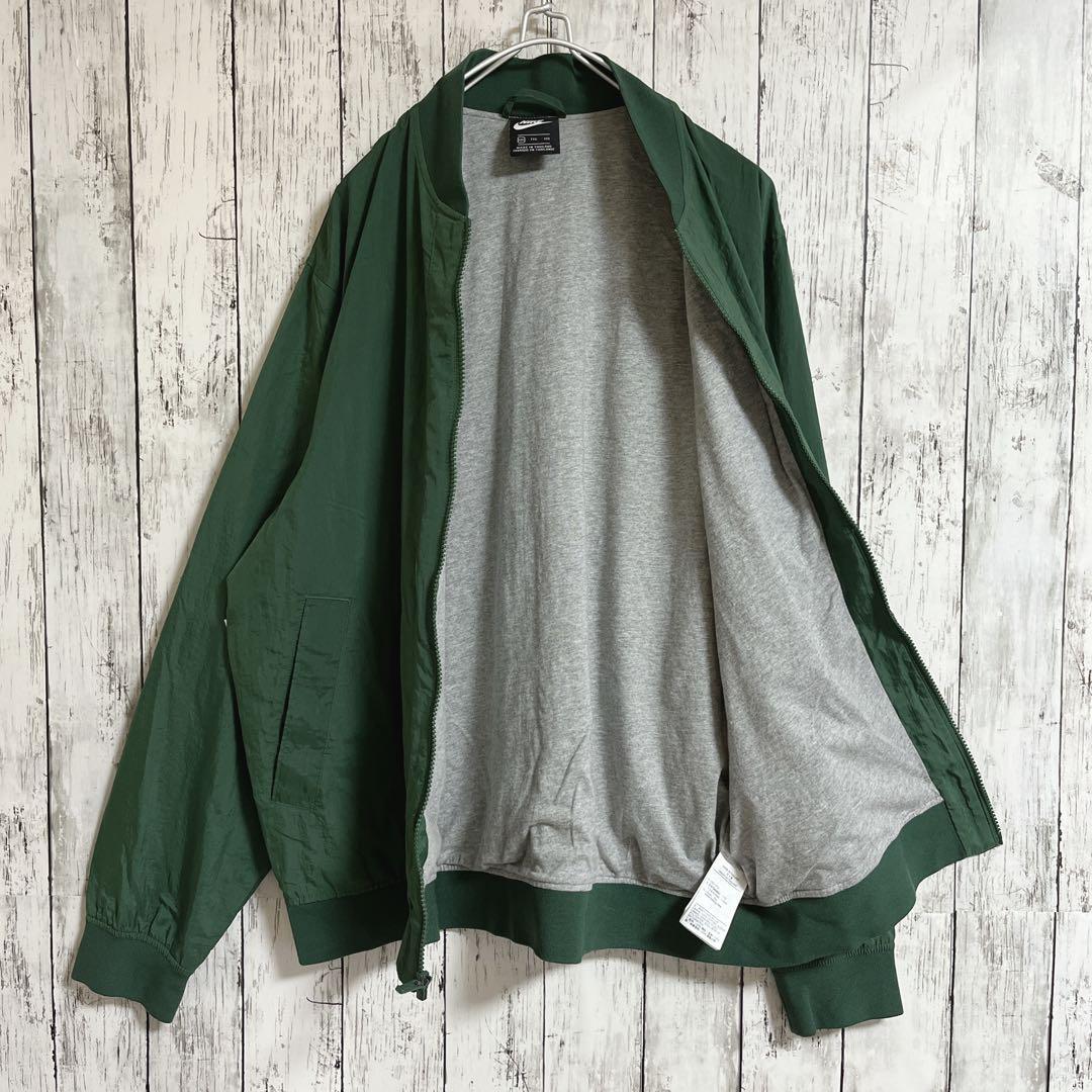 NIKE ナイキ ナイロンジャケット 2XL 緑 グリーン ワンポイント NIKE ナイキ ナイロンジャケット 2XL 緑 グリーン ワンポイント