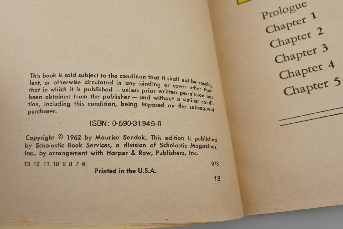 ビンテージ 1962年版のMaurice Sendak作「Pierre-a cautionary tale」洋書絵本／ピエールとライオン-ためになるおはなし_画像6