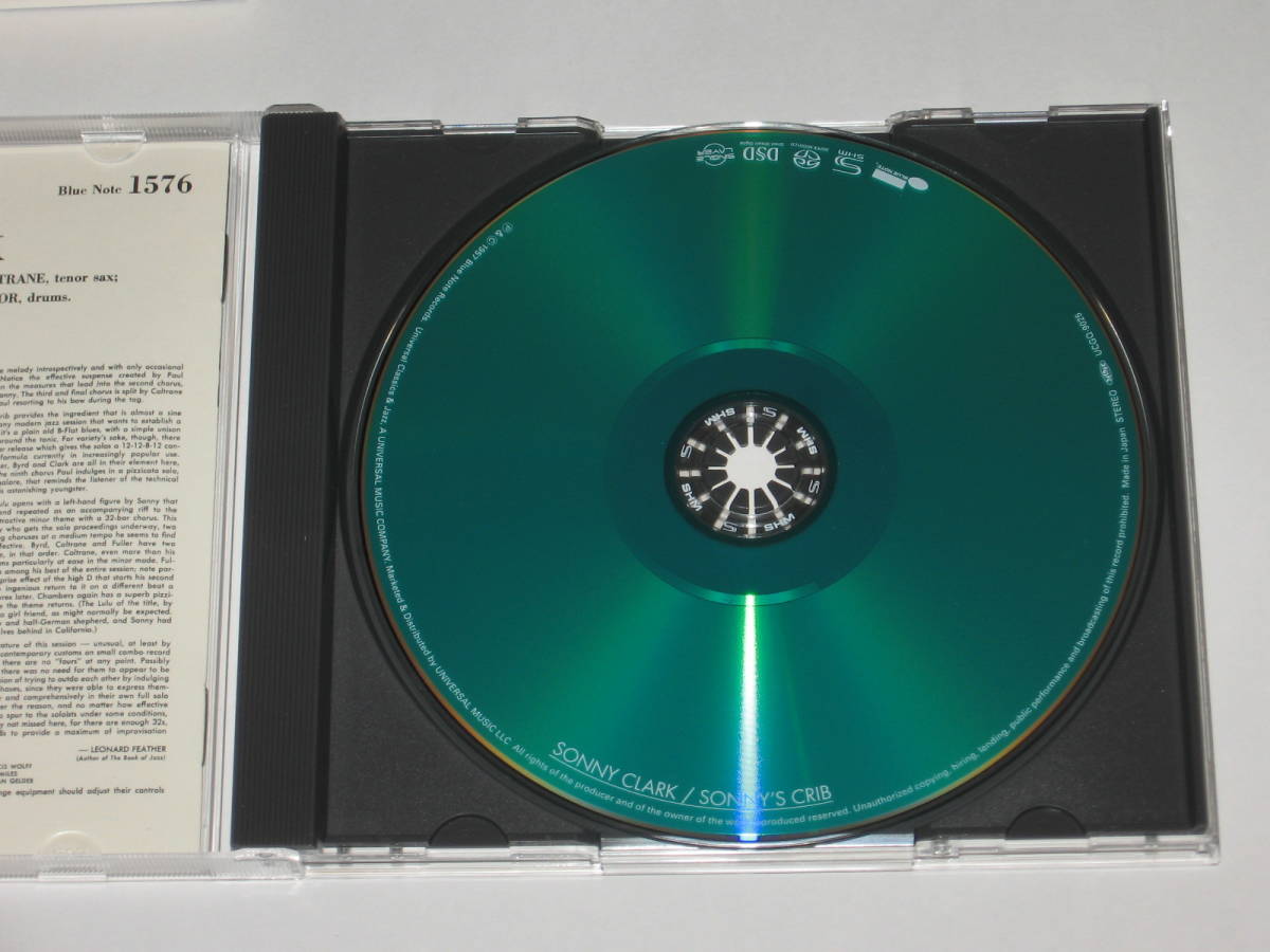 高音質SACD ソニー・クラーク（Sonny Clark）『ソニーズ・クリブ（Sonny's Crib）』 スーパーオーディオCD/シングルレイヤー_画像5