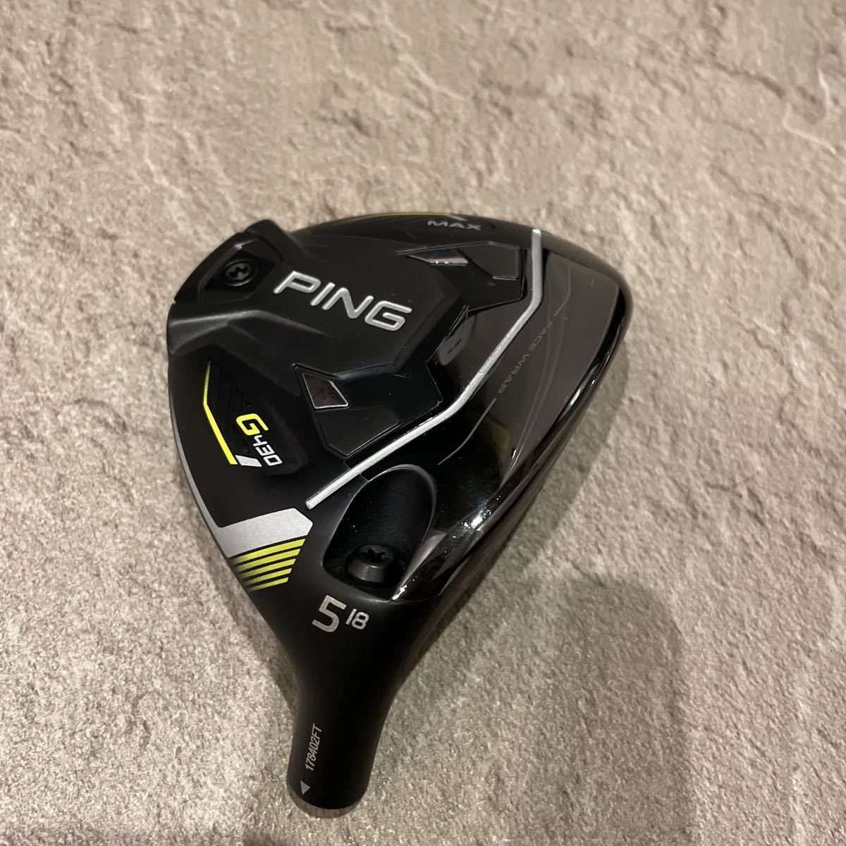 2022人気の PING G430 MAX 5W 18° ヘッド(ヘッドカバー付属)程度良好