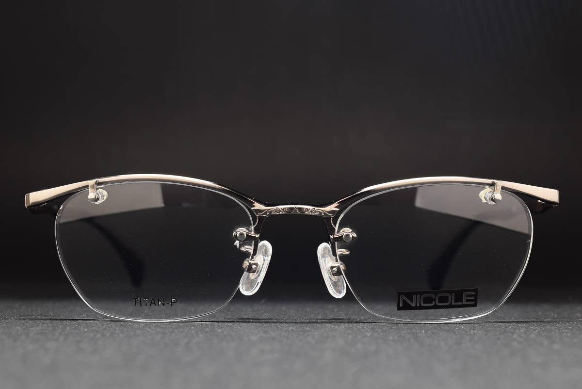 ストアストック NICOLE 13216 49-20 純チタン製 RIMWAY メガネ サングラス フレーム グレーシルバー_画像1
