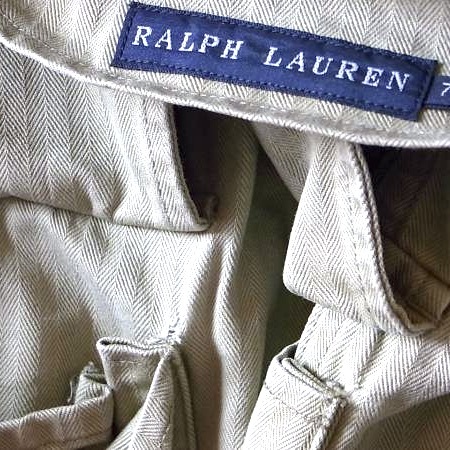 RALPH LAUREN レディース ヘリンボーン ミリタリー ジャケット 7 インパクト21 正規品 日本製_画像8