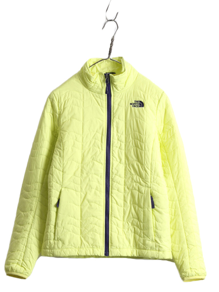 US企画 ノースフェイス 中綿 キルティング ナイロン ジャケット レディース S / 古着 The North Face ジャンパー フルジップ アウトドア 黄