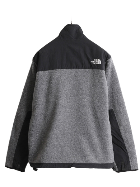 ノースフェイス デナリ ジャケット レディース S / 古着 The North Face アウトドア フリース ナイロン ブルゾン ジャンパー 2トーン 黒 灰_画像6