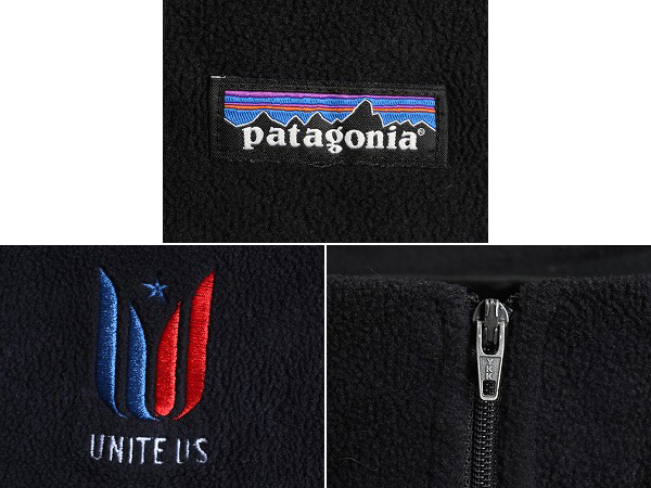 14年製 パタゴニア マイクロD ジップネック メンズ XL / Patagonia アウトドア フリース 大きいサイズ プルオーバー ロンT 黒 長袖 Tシャツ_画像4