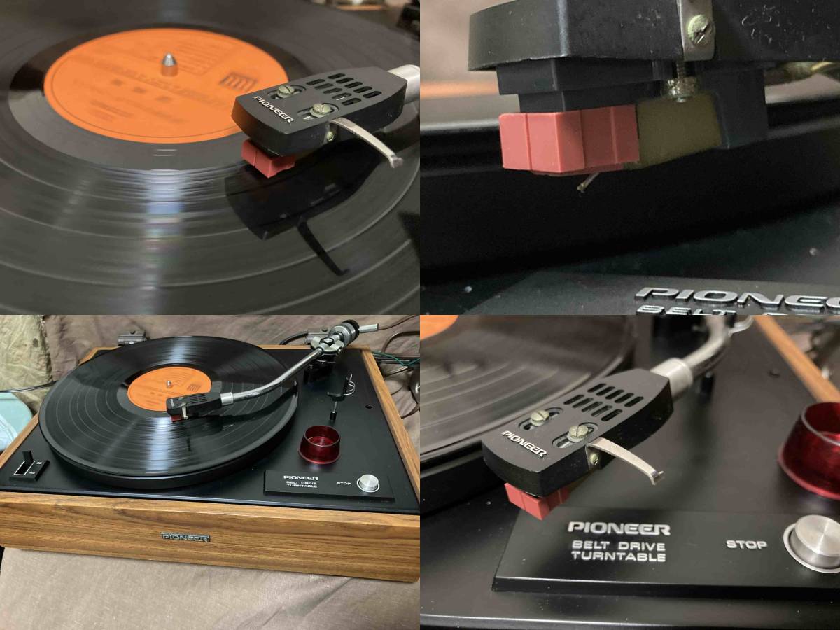 再生OK PIONEER E-1000A PL(針付き) 70年代な昭和レトロ・木枠 再生OK PIONEER E-1000A PL(針付き) 70年代な昭和レトロ・木枠