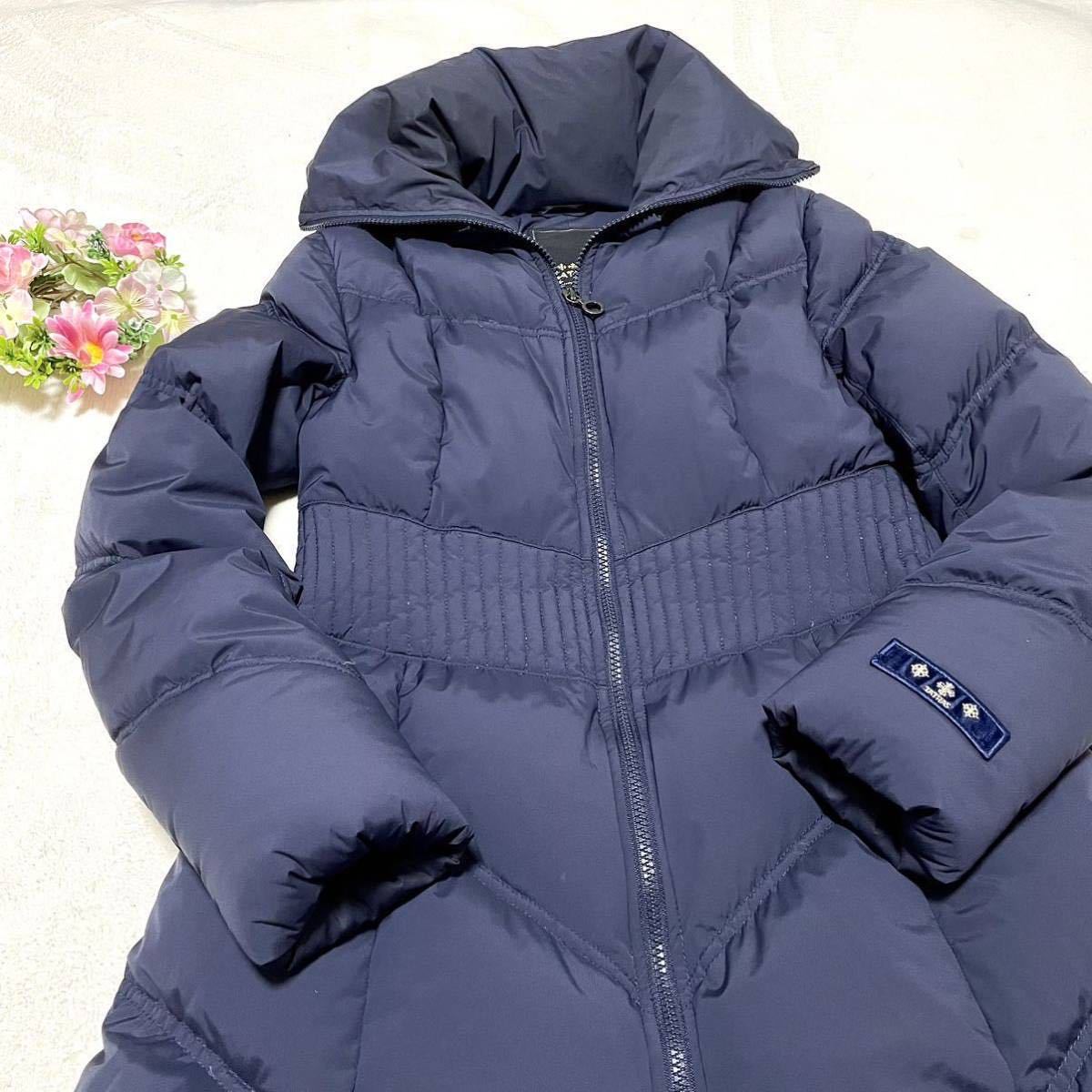 TATRAS タトラス ダウンコート ロング丈 Aライン ネイビー M TATRAS タトラス ダウンコート ロング丈 Aライン ネイビー M