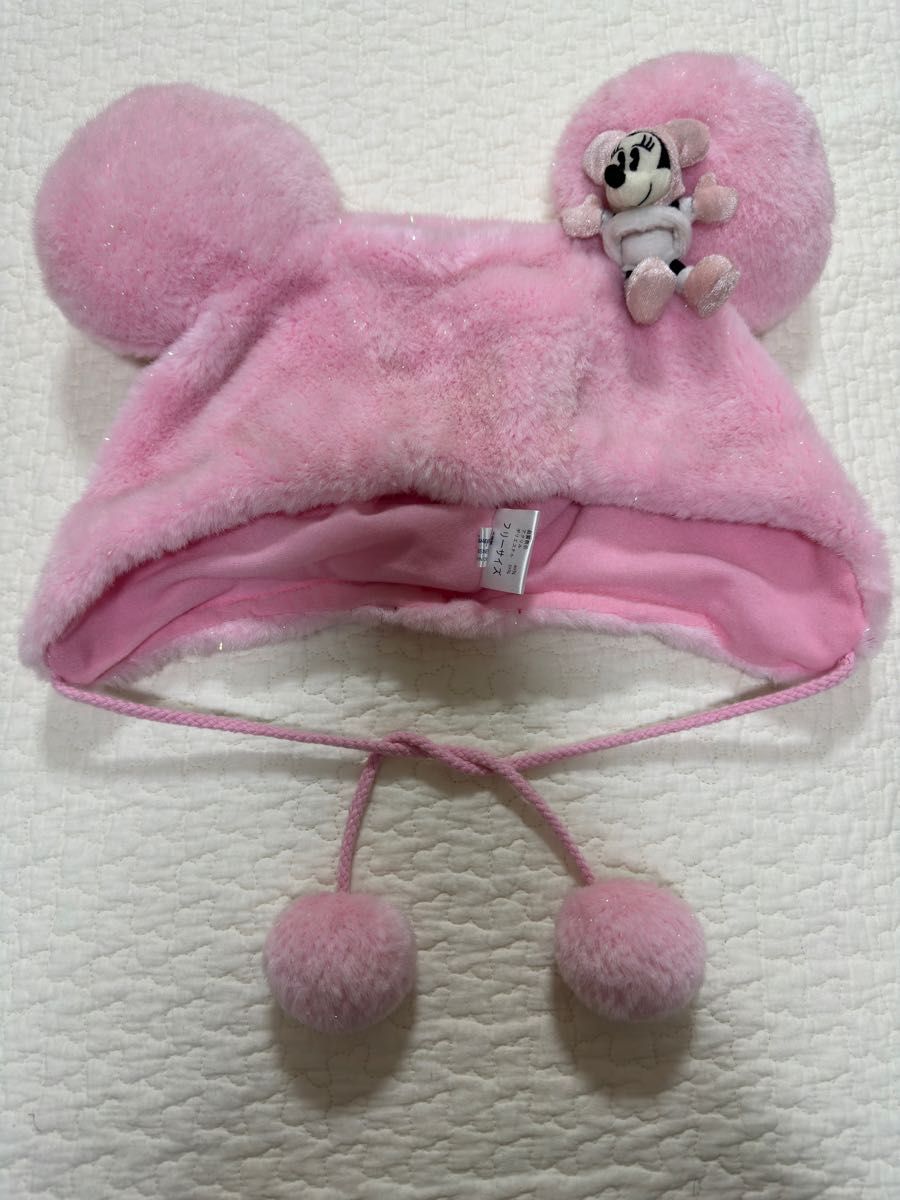 ディズニーファンキャップ ピンクミニーちゃん セット売り ラメ ディズニーファンキャップ ピンクミニーちゃん セット売り ラメ