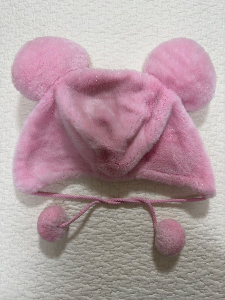 ディズニーファンキャップ ピンクミニーちゃん セット売り ラメ ディズニーファンキャップ ピンクミニーちゃん セット売り ラメ