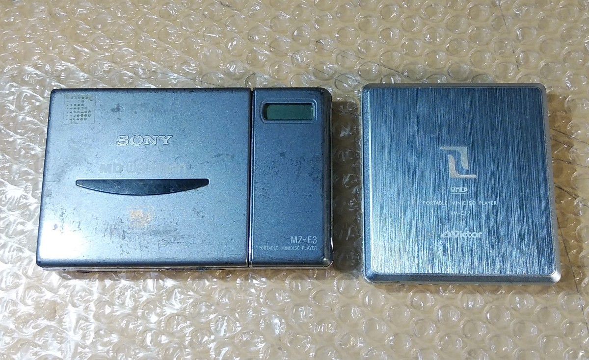 ジャンク品】MDプレーヤー2台セット ソニーMZ-E3/Victor XM-C17 SONY