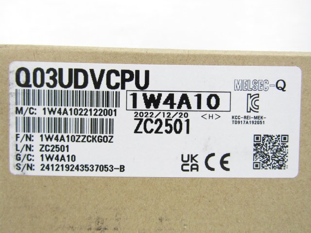 爆売りセール開催中!】 2022年製 MITSUBISHI Q03UDVCPU 三菱 新品