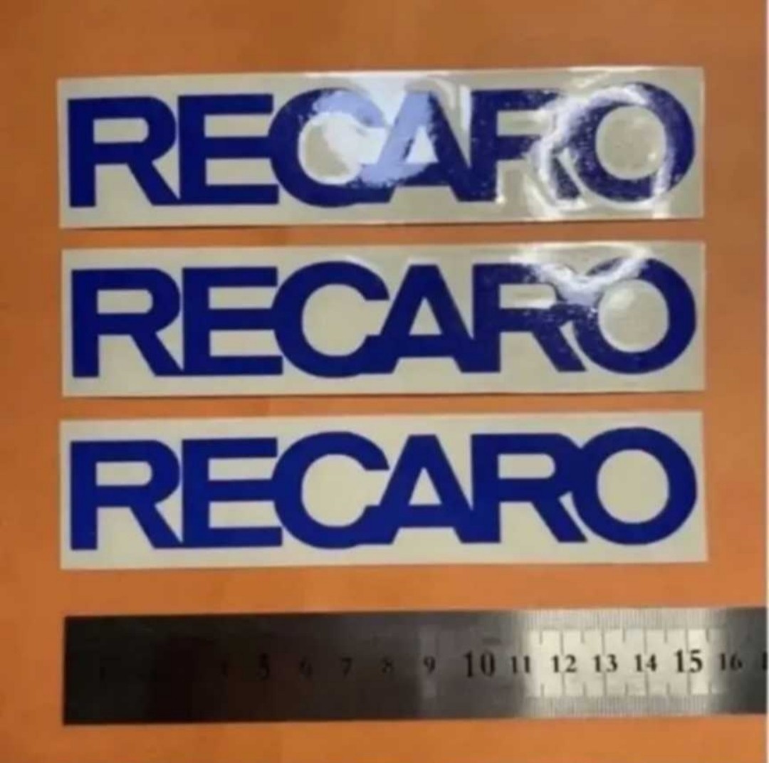 モータースポーツ　レカロ　RECARO　　切り文字ステッカー　カッティングステッカー　防水仕様　ドレスアップ　カスタム_画像1