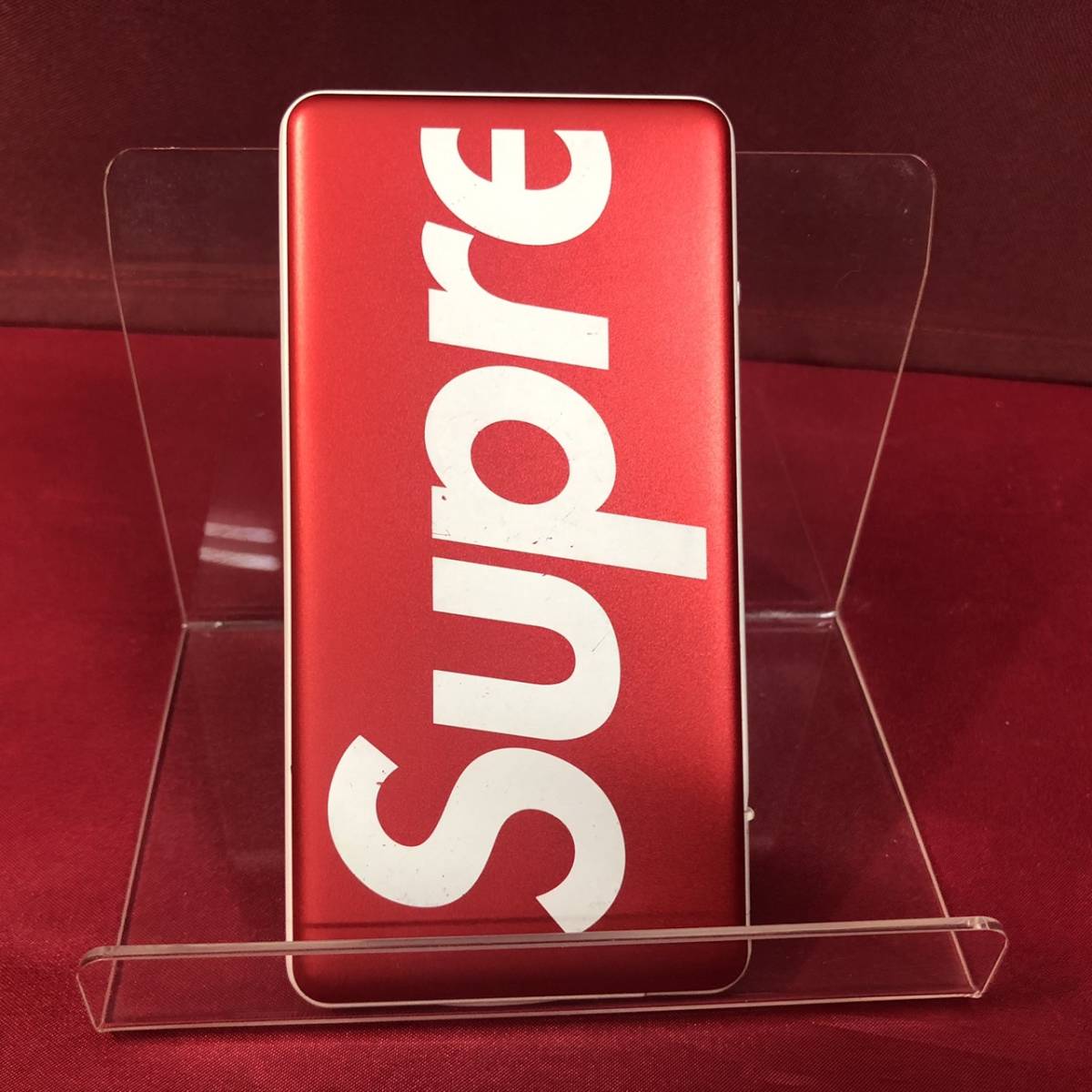 【YH-6834】中古品 Supreme シュプリーム mophie powerstation plus mini モーフィー パワーステーションプラスミニ モバイル バッテリー_画像1