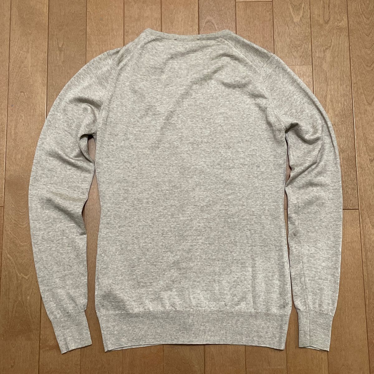JOHN SMEDLEY ジョンスメドレー メリノウール クルーネックハイゲージニットカーディガン S ベージュ