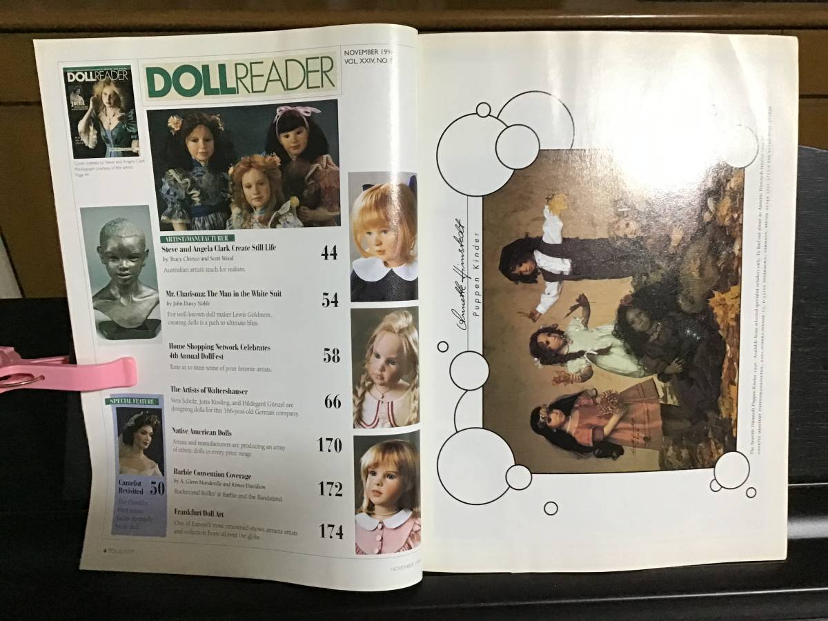 1996年11月号 ページ欠損//ドールリーダー人形雑誌：DOLL READER 英語版／バービー折込、ジャクリーヌ夫人　HobbyHousePress 長期保管品_画像3