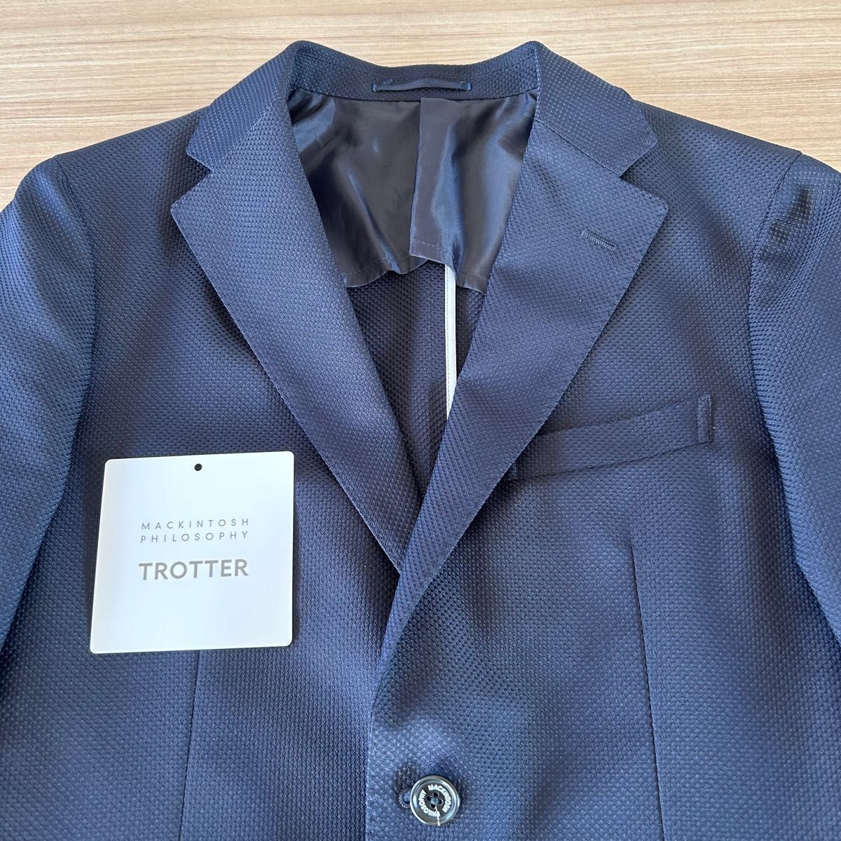 マッキントッシュフィロソフィー　トロッター　セットアップ　ネイビー　サイズ36  スーツ  ウォッシャブルスーツ　洗濯可能スーツ