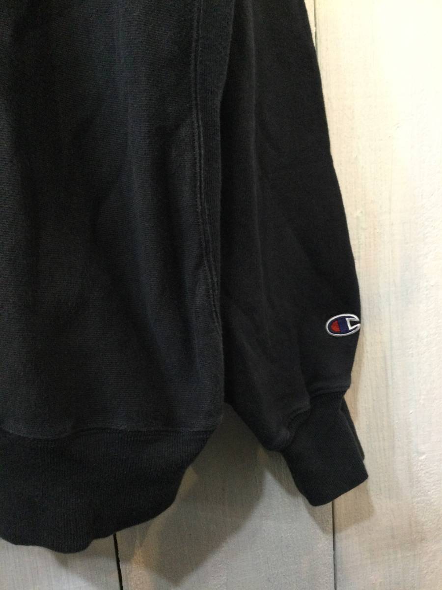 Champion チャンピオン REVERSE WEAVE リバースウィーブ スウェットシャツ スウェット メンズXL 大きめ 黒系 良品_画像5