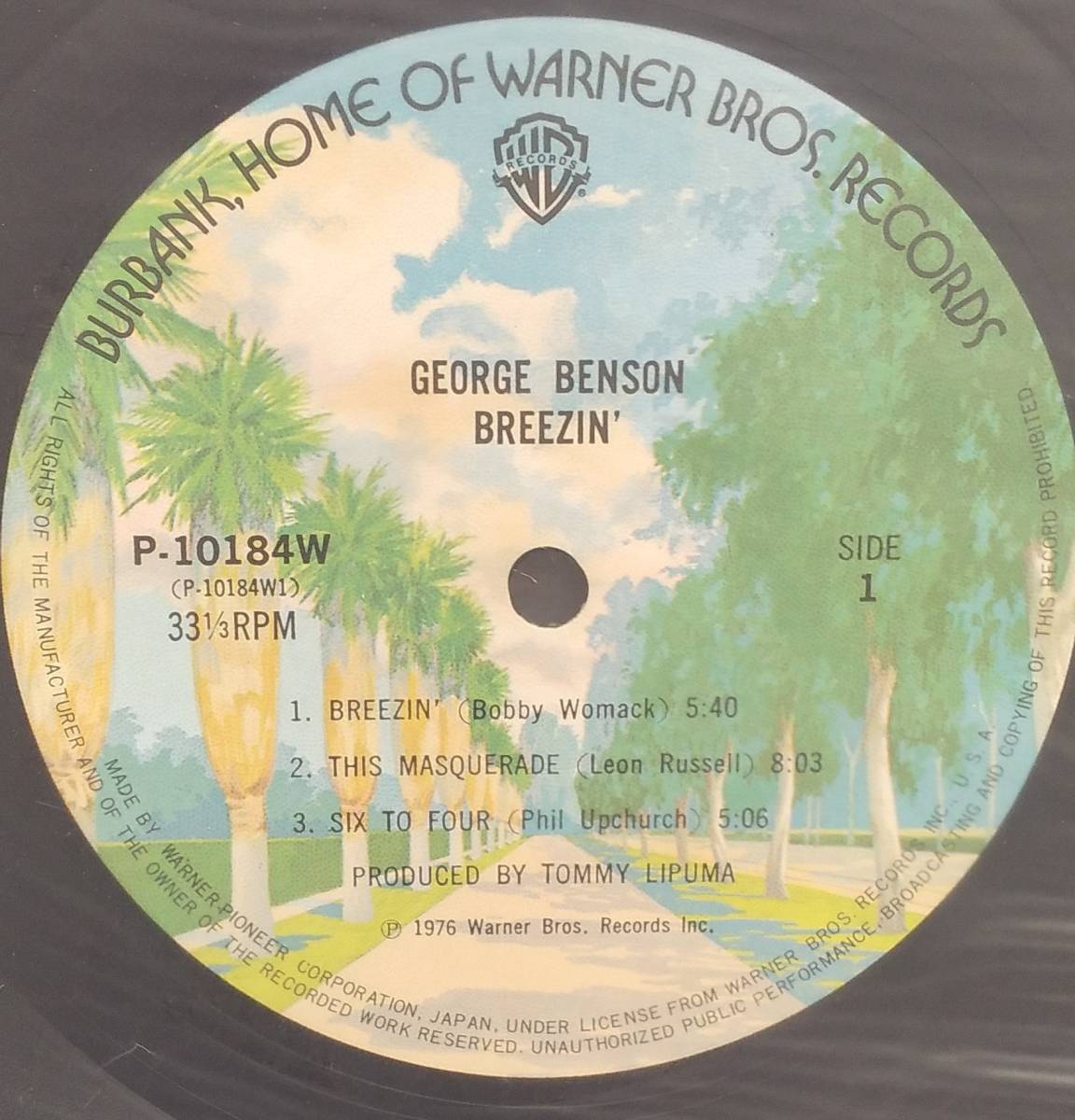 匿名・送料無料！　ジョージ・ベンソン　George Benson　LP 「ブリージン/Breezin'」_画像4