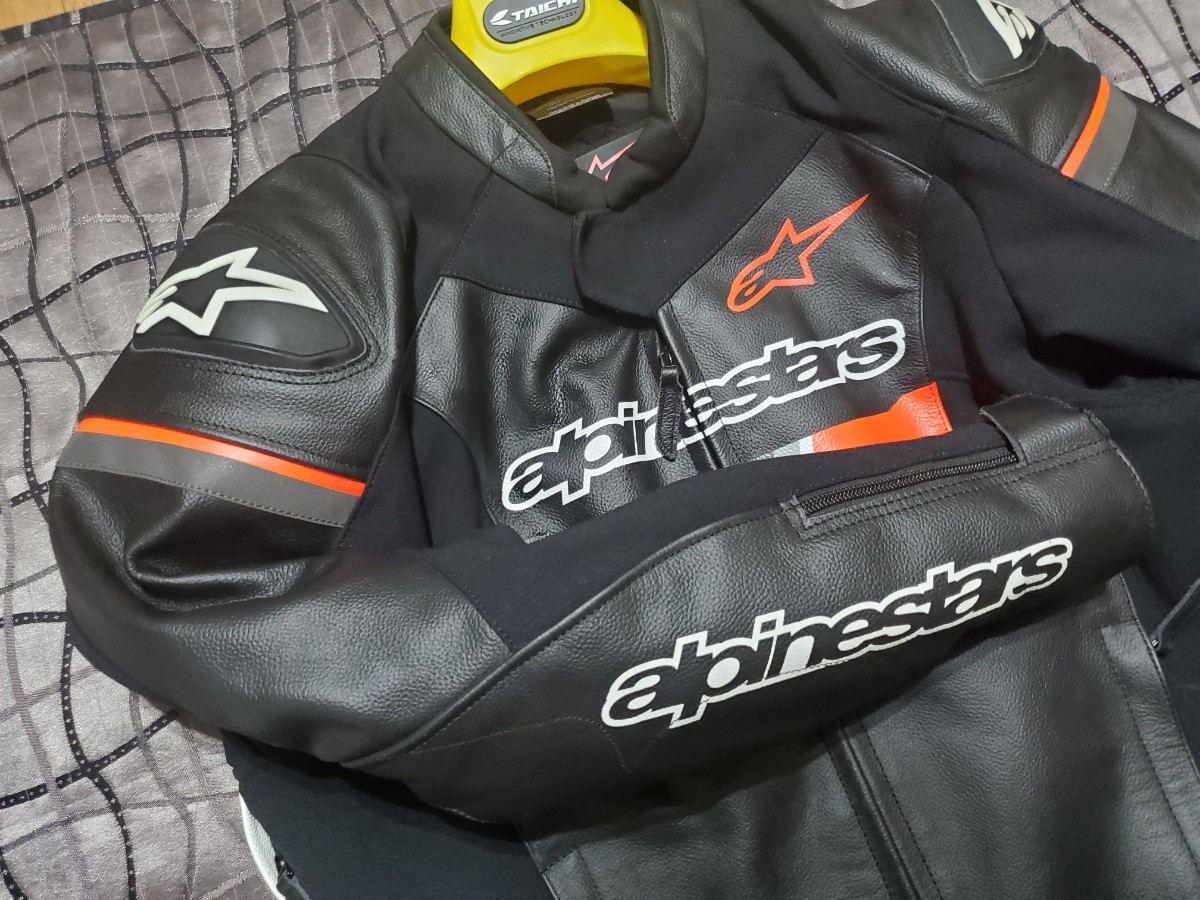 【XXL】アルパインスターズ　レザージャケット　54サイズ　GP FORCE LEATHER JACKET レーシングレザーalpine stars 革ジャン　DAINESE_画像3