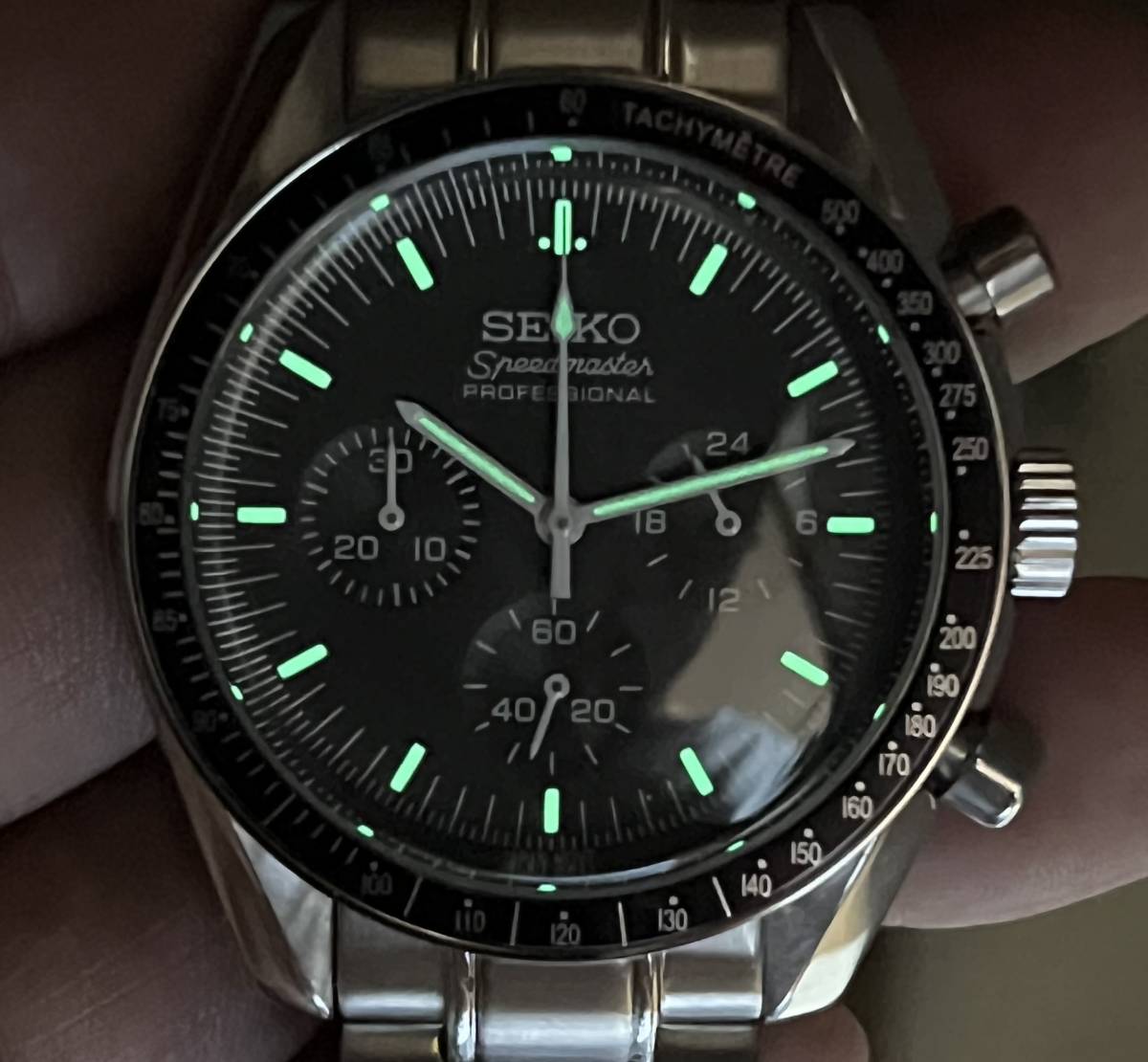 SEIKO MOD /カスタム /VK63 クォーツ/ ブラック /クロノグラフ SEIKO MOD /カスタム /VK63 クォーツ/ ブラック /クロノグラフ
