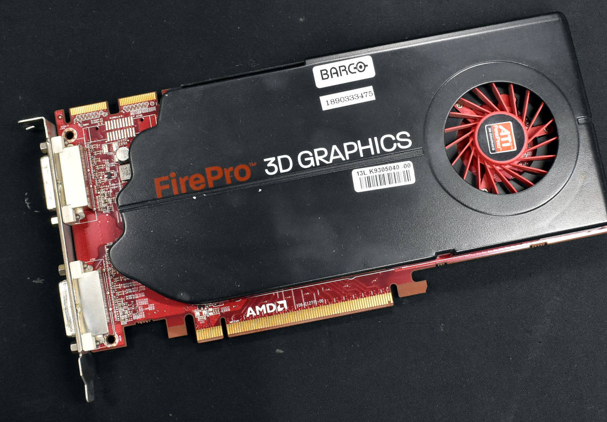 (送料無料) AMD FirePro 3D GRAPHICS BARCO MXRT-5450 PCI-Express x16 モニタ端子:DVI x2 メディカルイメージングビデオカード (管:VR40