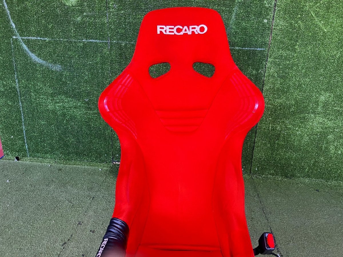  новый Y управление 73906 Atenza GG3P снимать ]*RECARO RS-GS красный водительское сиденье сиденье ковшового типа * красный поддержка спины, "спинка" покрытие чёрный боковой протектор есть 