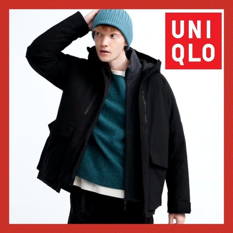 ユニクロ UNIQLO ハイブリッドダウンパーカ（３Ｄカット） 09 Black XL