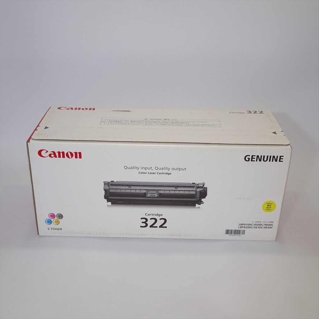  original Canon CANON toner cartridge 322 CRG-322 yellow [ free shipping! unused!! original!!! guarantee equipped!! ]NO.3910