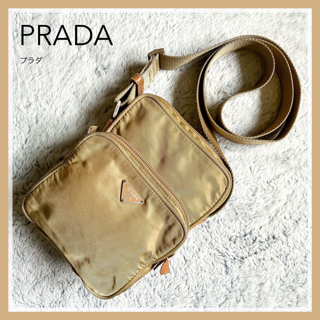 PRADA】プラダ テスートナイロン カメラバッグ ミニショルダー 三角