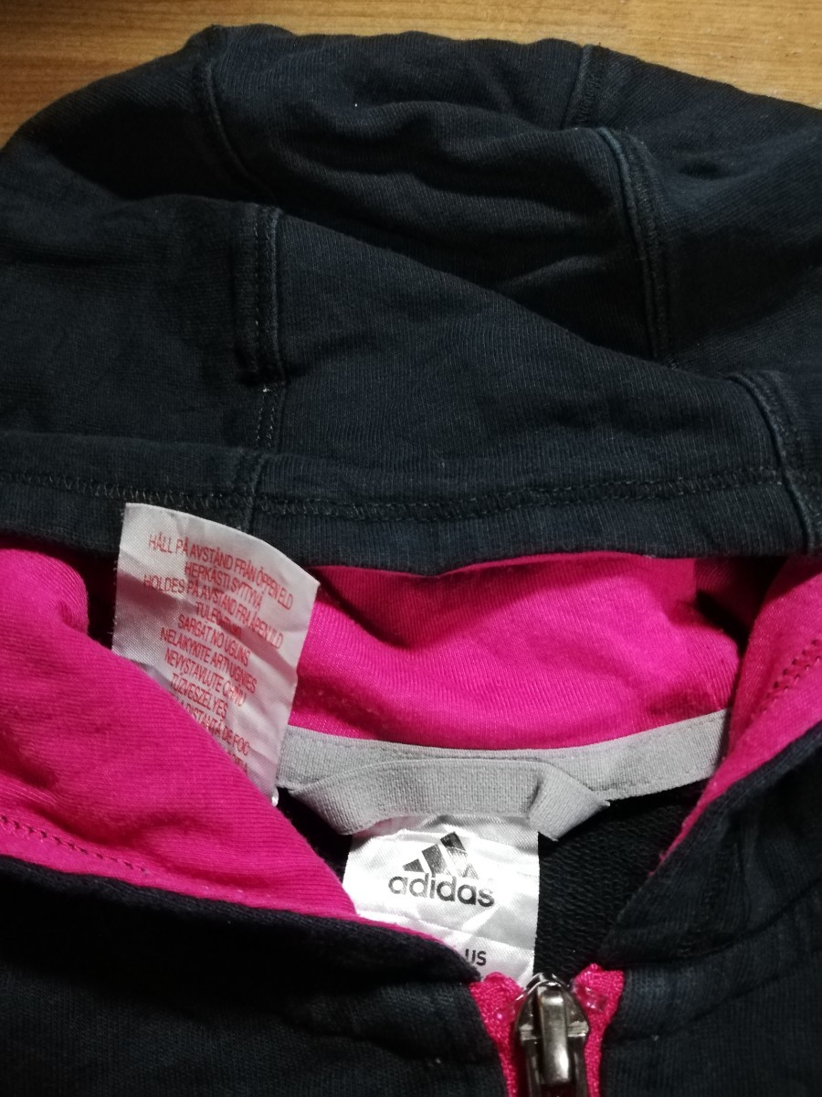 [ old clothes ]adidas Adidas Parker outer child clothes Kids 160. full Zip Parker 