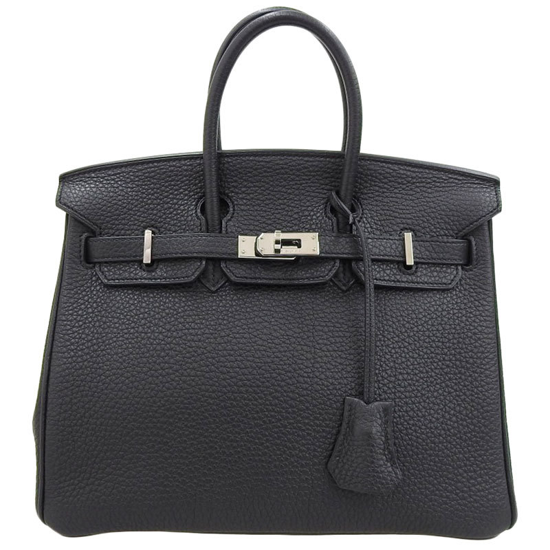 エルメス HERMES バーキン25 ハンドバッグ トゴ ブラック SV金具 □M刻印 2009年 中古 新入荷 HE0857_画像1