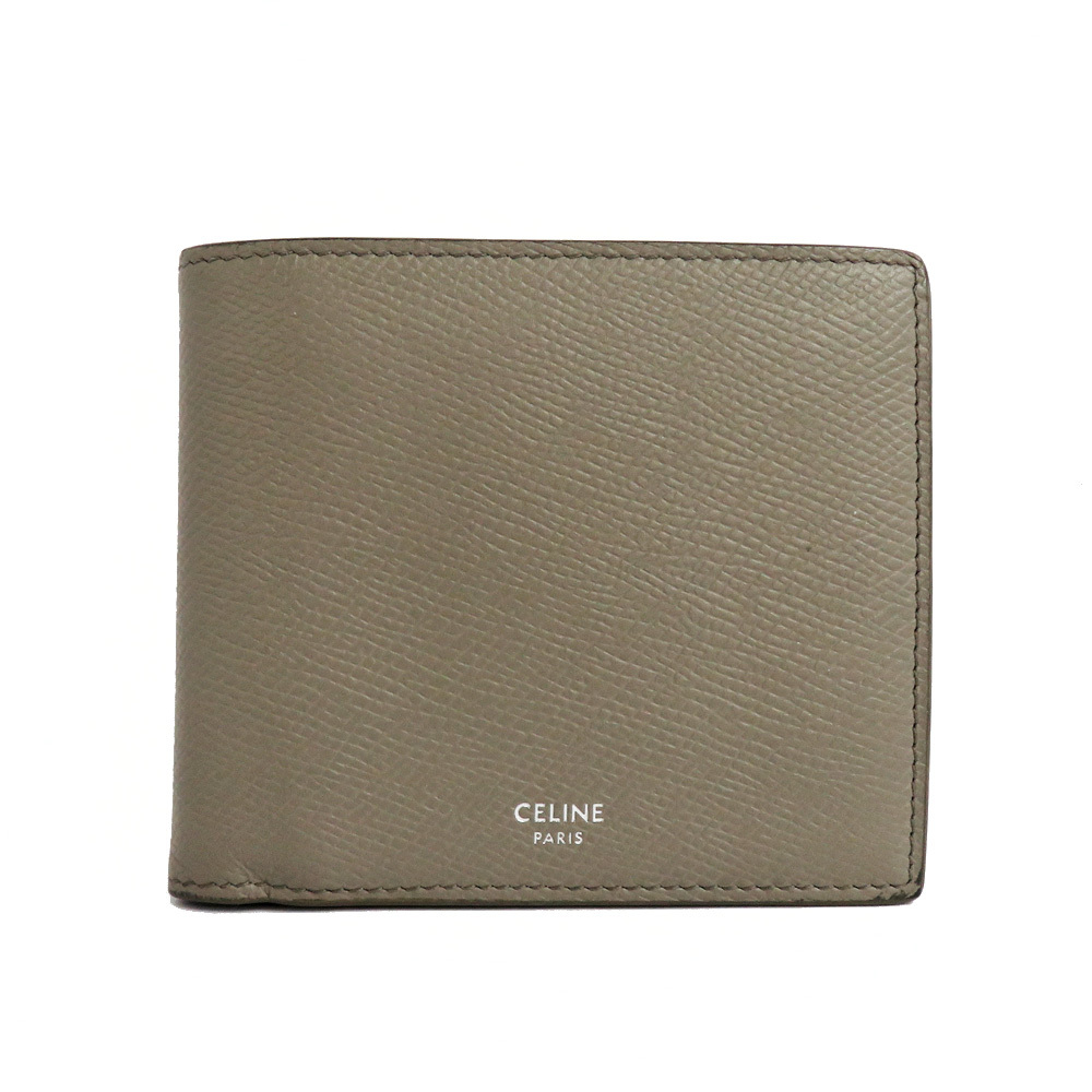 [Nagoya] Celine Bi -Cold Wallet Greju Coint Coled Curfskin Аксессуары для мужчин