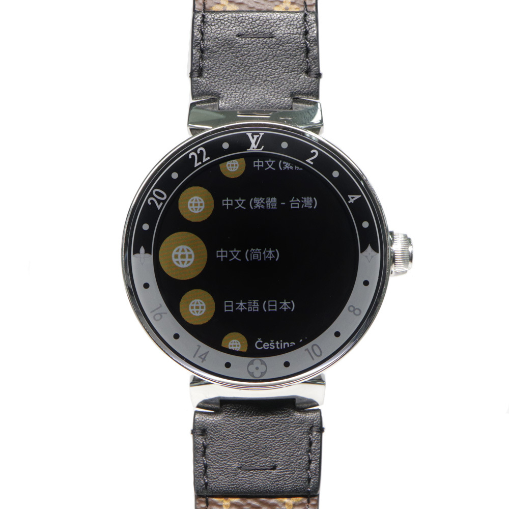 【名古屋】ルイヴィトン タンブール ホライゾン V2 コネクテッドウォッチ QA050 SS レザー メンズ レディース腕時計 男女