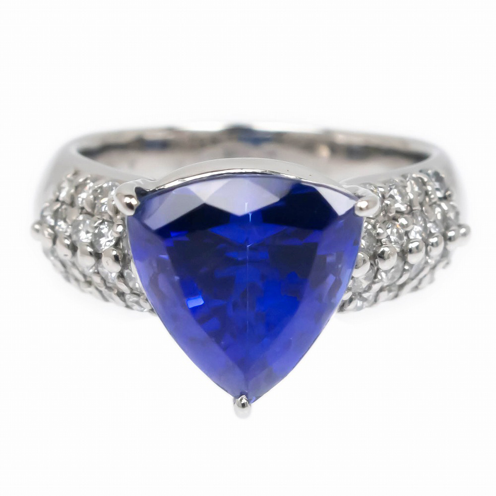 お歳暮・冬ギフト 特集2024 通販 0.60ct ダイヤ 4.55ct タンザナイト 【名東】リング 17号 ソーティング付 誕生石 12月 指輪 ゾイサイト 天然 12.3g Pt900 タンザナイト