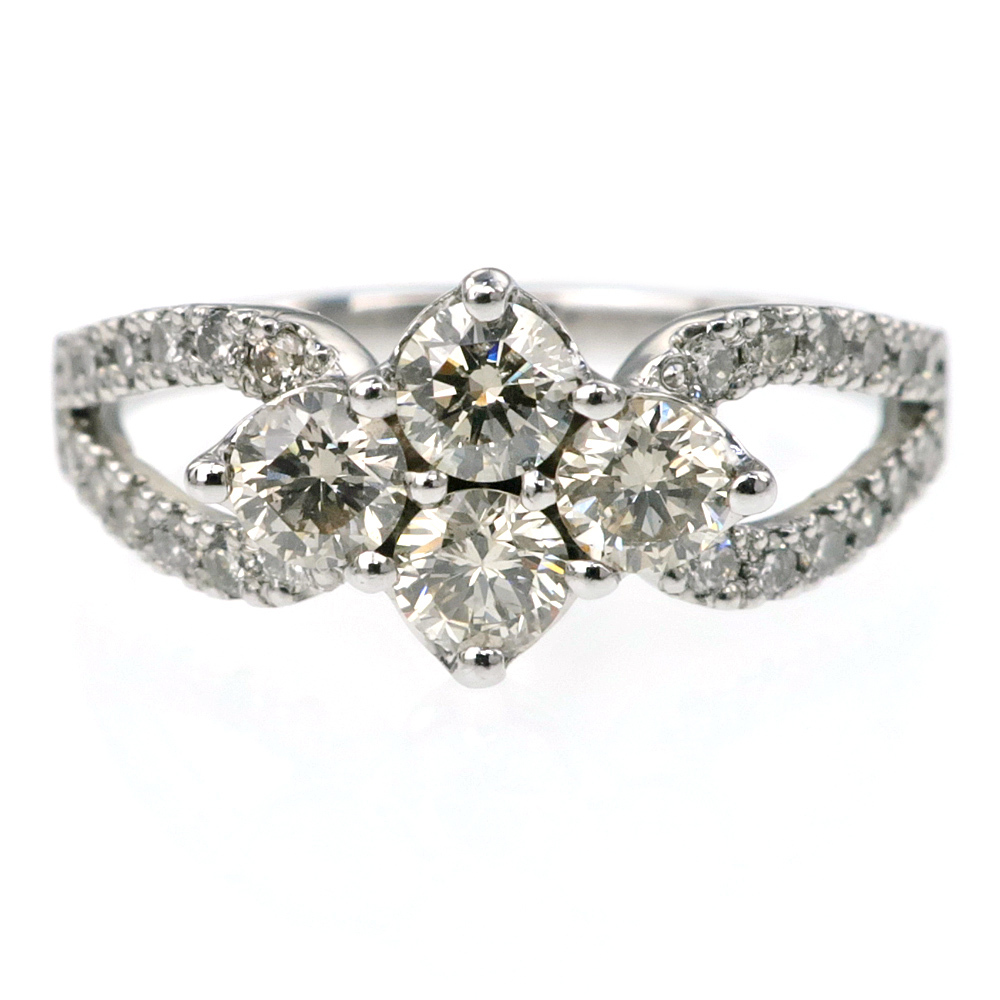 【楽天スーパーセール】 【名東】リング Pt900 プラチナ ダイヤ 1.00ct 14号 指輪 ジュエリー 高級 仕上げ済 プラチナ台