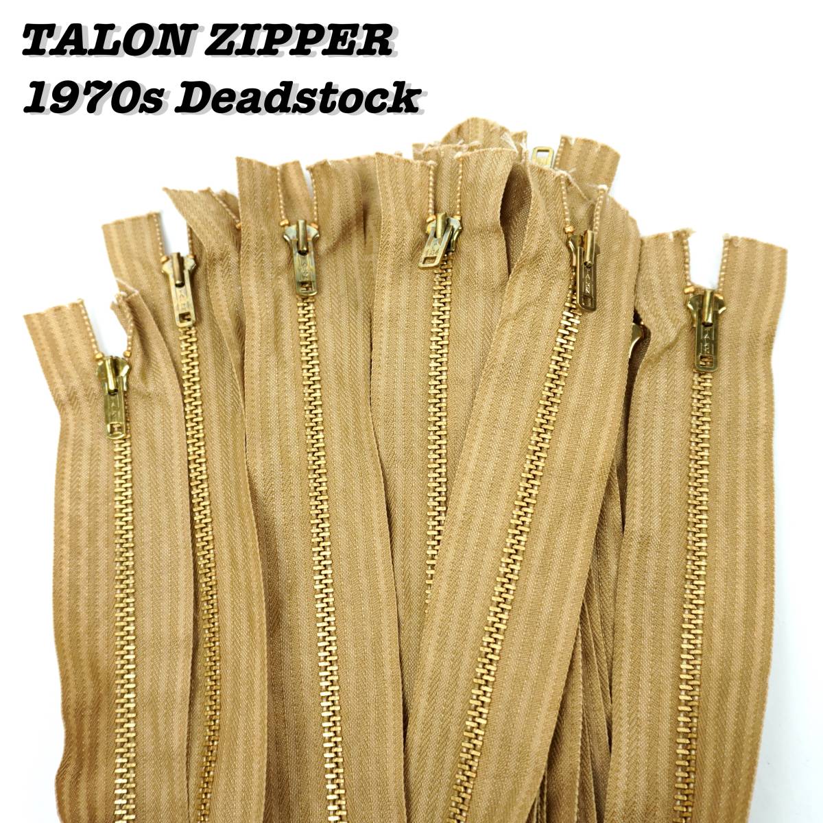 TALON Zipper Open 1970s BROWN Deadstock Vintageta long ta long молния 1970 годы неиспользуемый товар Vintage переделка li Pro ремонт 