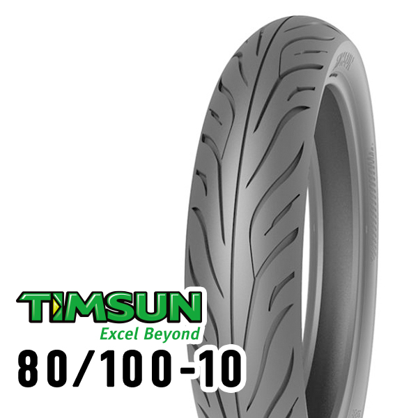 TIMSUN(ティムソン) バイク タイヤ ストリートハイグリップ TS689F 80/100-10 46J TL フロント TS-689F_画像1