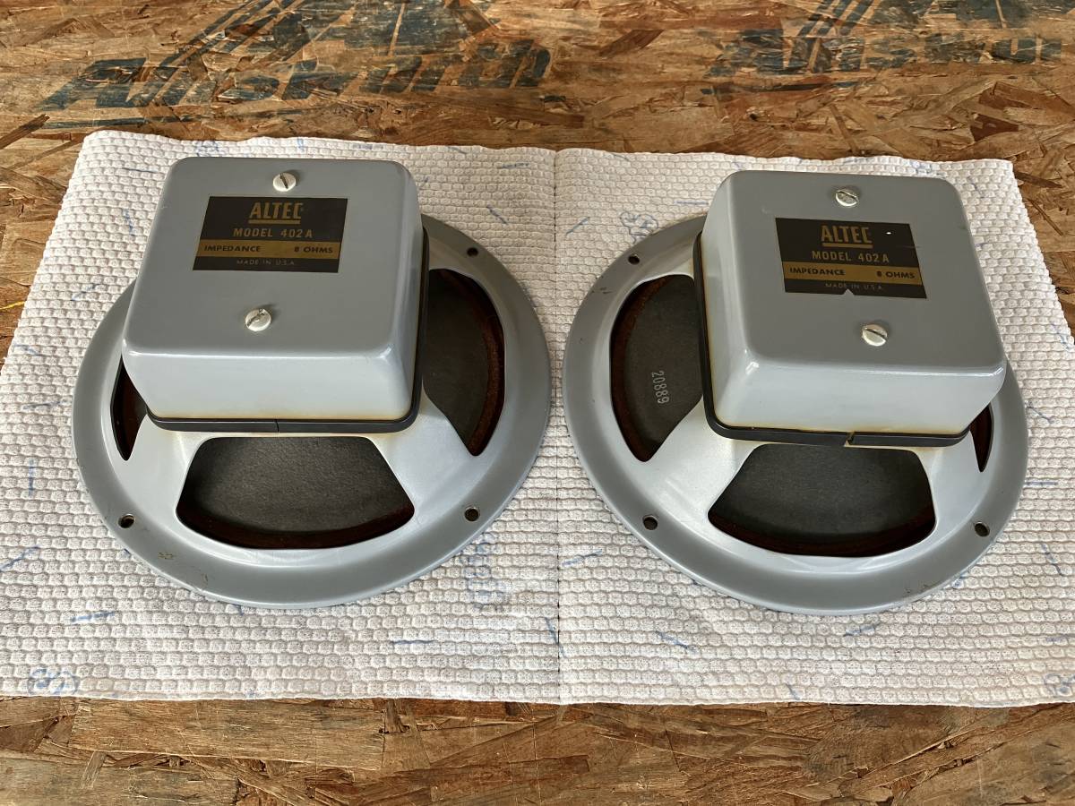 ALTEC 402A (アルニコ) ペア 品 ジャンク扱い-