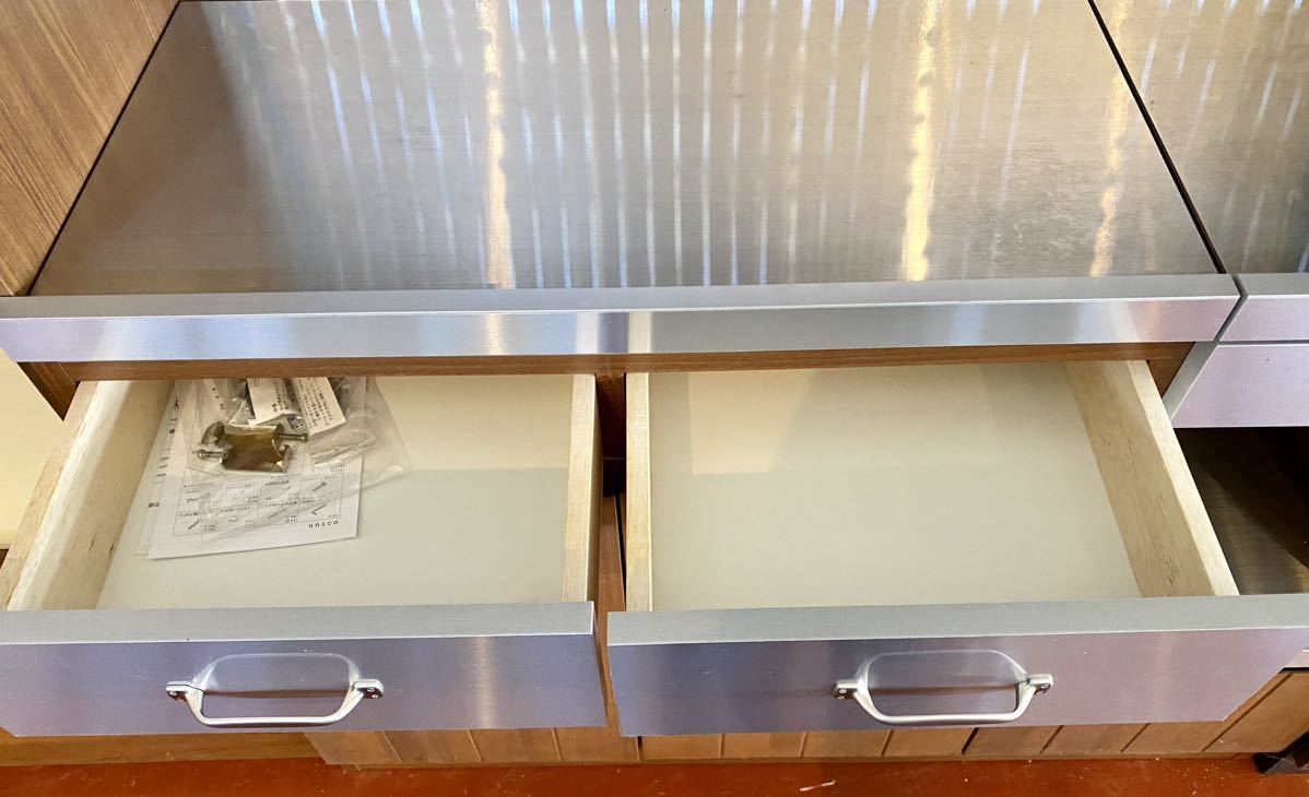 ウニコ unico レンジボード 食器棚　キッチンボード 1200×500×1800 キッチン収納　家具　収納ボックス　インテリア　家庭用品　I_画像5