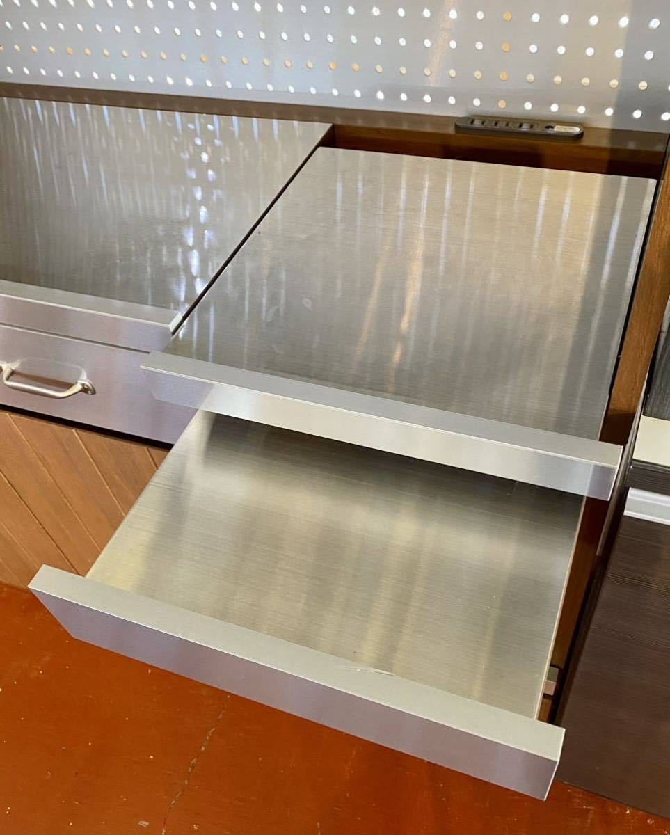 ウニコ unico レンジボード 食器棚　キッチンボード 1200×500×1800 キッチン収納　家具　収納ボックス　インテリア　家庭用品　I_画像4