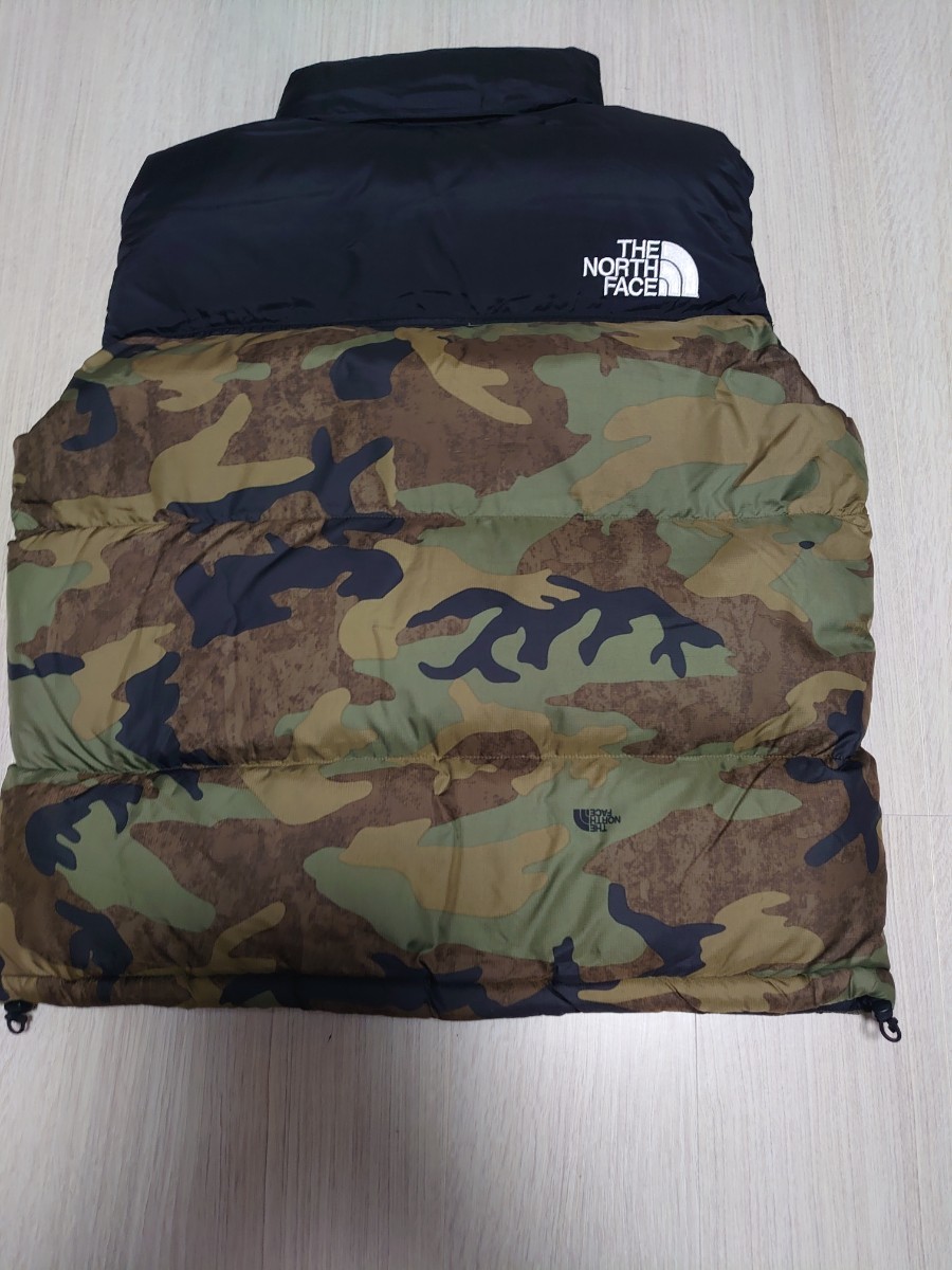 M ノースフェイス ノベルティーヌプシベスト ND92233 タンカモ TNFカモ TF ダウンベスト 迷彩 THE NORTH FACE Nuptse vest 送料無料