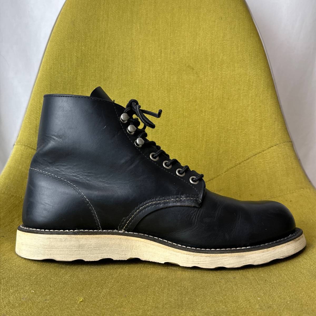 REDWING レッドウィング 8165 刺繍羽タグ 96年製 アイリッシュセッター 8.5 D USA製 26.5相当 レースアップブーツ レザーシューズ_画像5